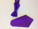 Fajín, pajarita y pañuelo caballero morado