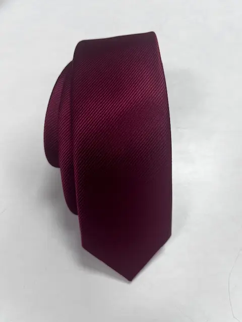 Corbata microfibra 6 cm. Falso liso.