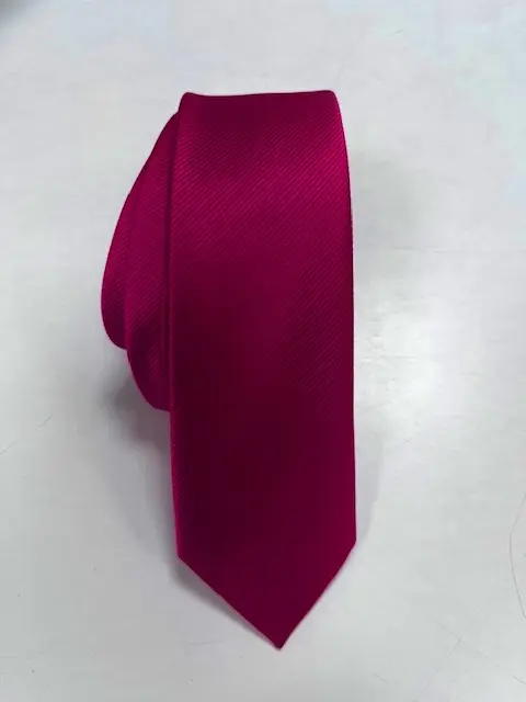 Corbata microfibra 6 cm. Falso liso.