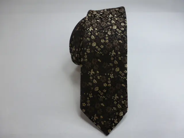 Corbata microfibra pala estrecha 6 cm.   