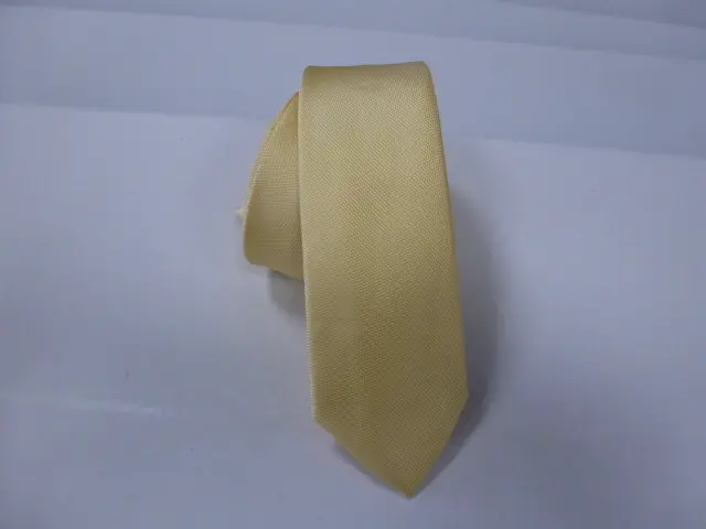Corbata microfibra falso liso 6 cm. Camel