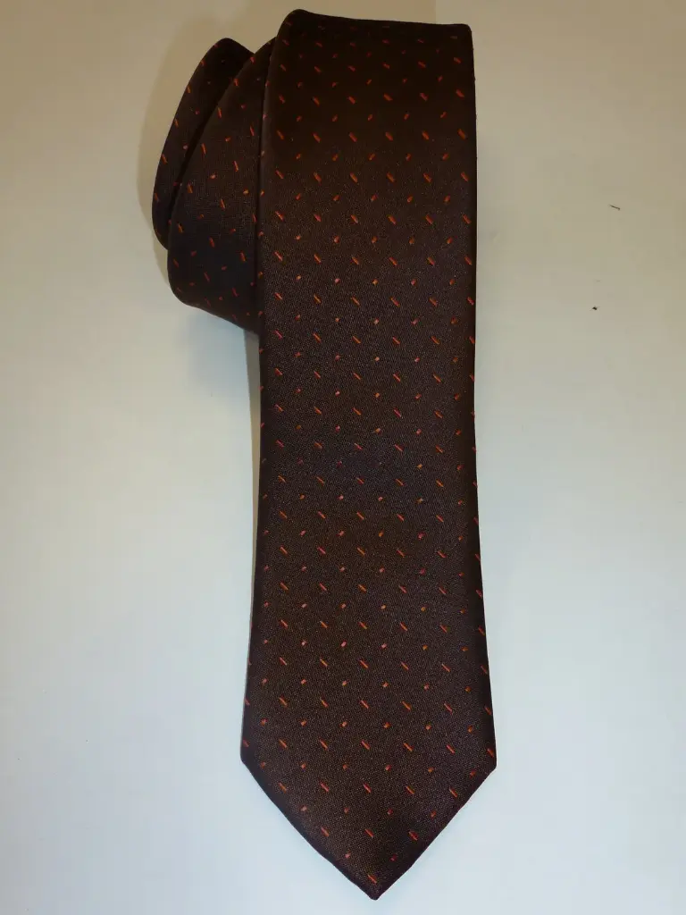 Corbata microfibra pala estrecha 6 cm.