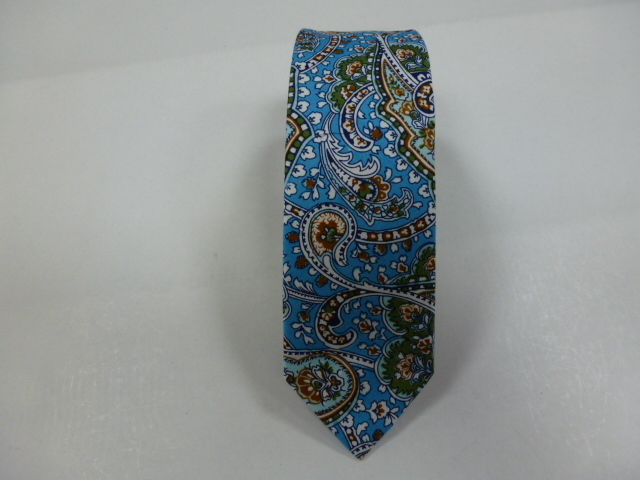Corbata algodòn pala estrecha 6 cm.