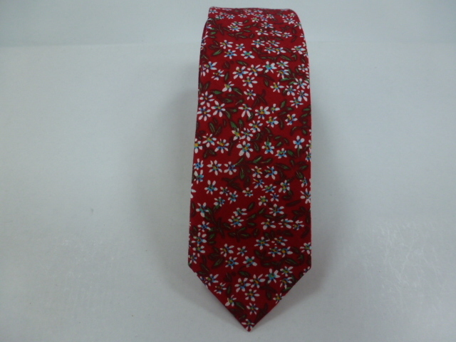 Corbata algodón pala estrecha 6 cm.