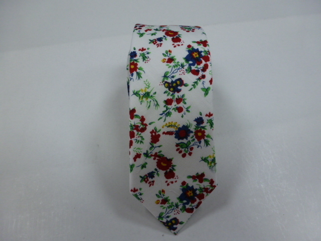 Corbata algodòn pala estrecha 6 cm.