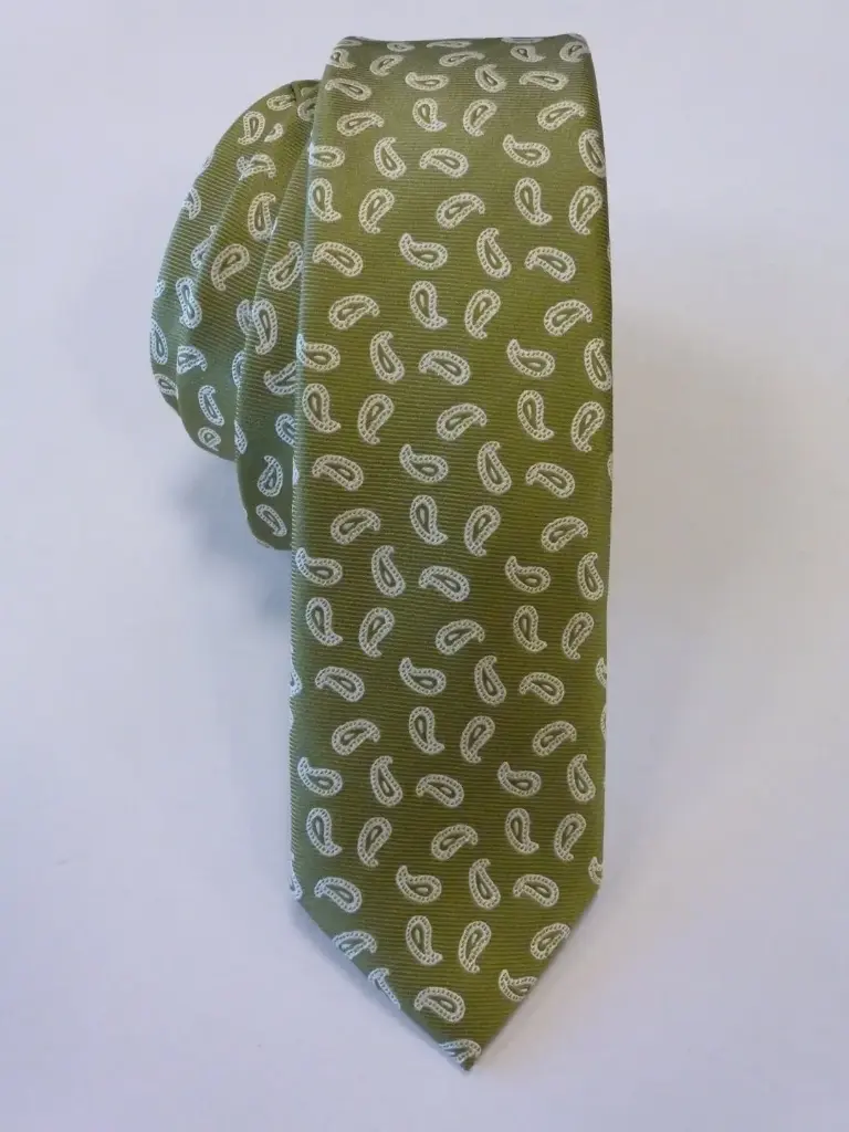 Corbata microfibra pala estrecha 6 cm.