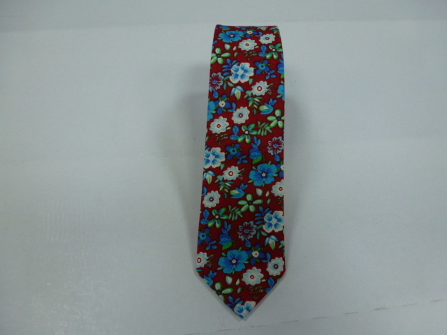 Corbata algodòn pala estrecha 6 cm.