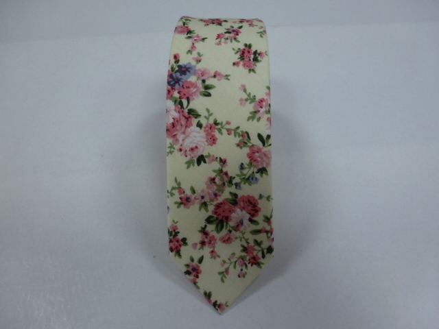 Corbata algodòn pala estrecha 6 cm.