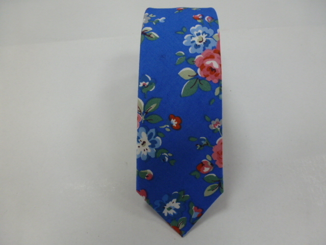 Corbata algodòn pala estrecha 6 cm.