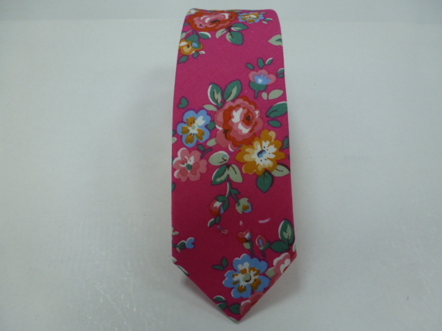 Corbata algodòn pala estrecha 6 cm.