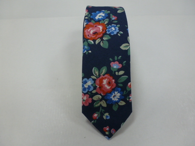 Corbata algodòn pala estrecha 6 cm.