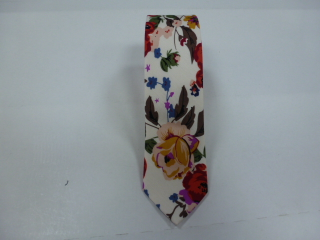 Corbata algodòn pala estrecha 6 cm.