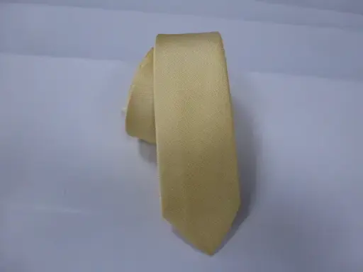 [6104-1] Corbata microfibra falso liso 6 cm. Camel