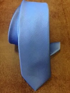 [8202-4] Corbata microfibra 6 cm. Falso liso.