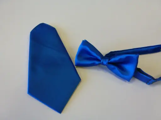 [C602-1] Fajín, pajarita y pañuelo caballero azul tinta