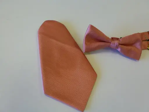 [C8004-4] Fajín, pajarita y pañuelo caballero rosa palo