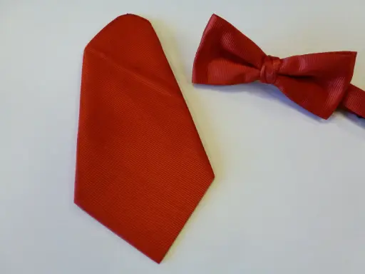 [C8005-2] Fajín, pajarita y pañuelo caballero rojo