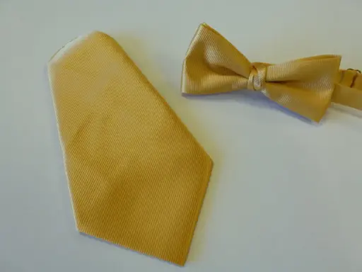 [C8008-2] Fajín, pajarita y pañuelo caballero vainilla