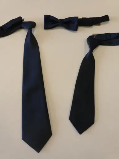 [N8001-2] Nudo grande, pequeño, fajín, pajarita falso liso negro