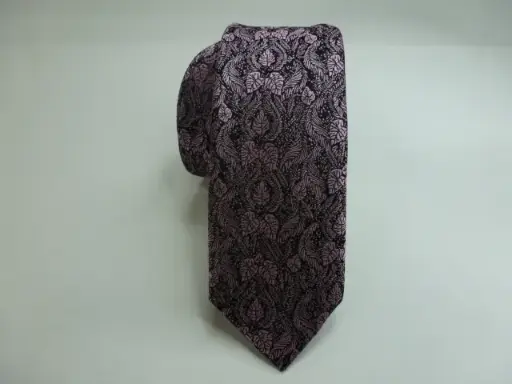 [6271-4] Corbata microfibra pala estrecha 6 cm. 