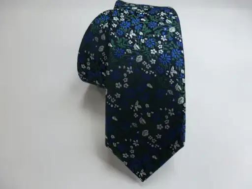 [6239-1] Corbata microfibra pala estrecha 6 cm.   