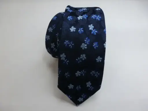 [6270-1] Corbata microfibra pala estrecha 6 cm. 