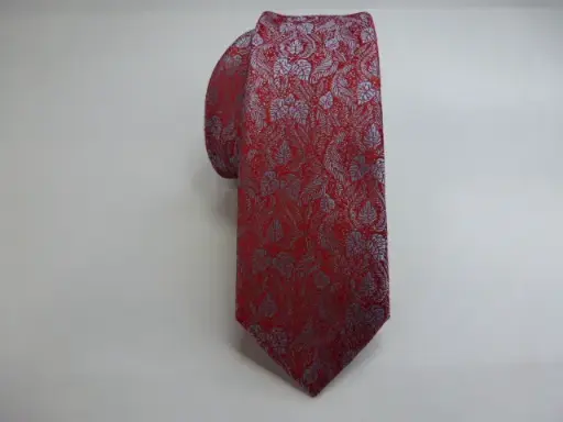 [6231-2] Corbata microfibra pala estrecha 6 cm.  
