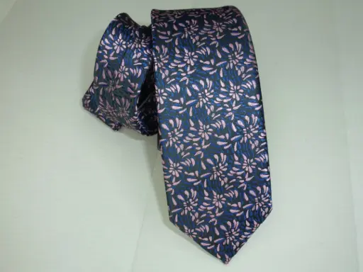 [6229-1] Corbata microfibra pala estrecha 6 cm.  